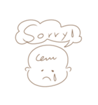 おしゃれシンプルベビー（個別スタンプ：5）