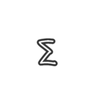 手描きへた字カタカナ50音(マ～記号 Ver.)（個別スタンプ：29）