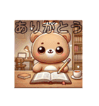 もふもふくまさん、こんにちは。日本の挨拶（個別スタンプ：17）
