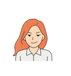 感情ダダ漏れ女子（個別スタンプ：4）