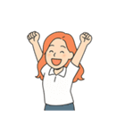 感情ダダ漏れ女子（個別スタンプ：5）