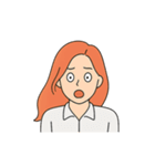 感情ダダ漏れ女子（個別スタンプ：12）