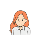 感情ダダ漏れ女子（個別スタンプ：13）