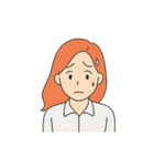 感情ダダ漏れ女子（個別スタンプ：18）