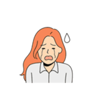 感情ダダ漏れ女子（個別スタンプ：19）