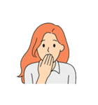 感情ダダ漏れ女子（個別スタンプ：23）