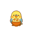 セキセイインコ 秋の日常（個別スタンプ：4）