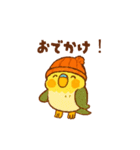 セキセイインコ 秋の日常（個別スタンプ：16）