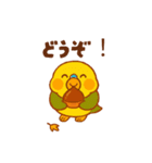 セキセイインコ 秋の日常（個別スタンプ：20）