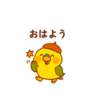 セキセイインコ 秋の日常（個別スタンプ：29）