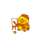 セキセイインコ 秋の日常（個別スタンプ：31）
