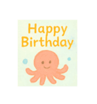 夏生まれの人へHappy Birthday（個別スタンプ：1）