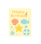 夏生まれの人へHappy Birthday（個別スタンプ：5）