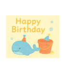 夏生まれの人へHappy Birthday（個別スタンプ：10）