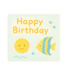 夏生まれの人へHappy Birthday（個別スタンプ：16）
