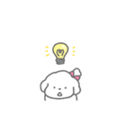 おへんじ！しろいぬちゃん（個別スタンプ：24）