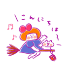 《秋色♡ほんわか言葉》ハナチャンと猫（個別スタンプ：10）