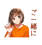 ボブカットの女の子★敬語報連相（個別スタンプ：13）