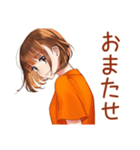 ボブカットの女の子★敬語報連相（個別スタンプ：28）