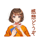 ボブカットの女の子★敬語報連相（個別スタンプ：40）