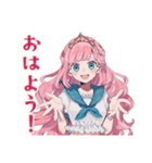 人魚姫の陸上デビュー★毎日使える（個別スタンプ：2）