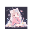 猫耳少女のスタンプ#1（個別スタンプ：2）