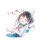 本好きの少女#1（個別スタンプ：11）