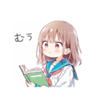 本好きの少女#1（個別スタンプ：15）