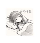 セーラー服の女の子#1（個別スタンプ：2）