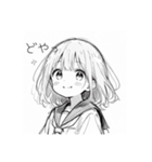 セーラー服の女の子#1（個別スタンプ：8）