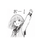 セーラー服の女の子#1（個別スタンプ：10）