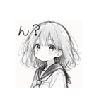 セーラー服の女の子#1（個別スタンプ：12）