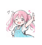 ツインテールの双子ここのあ#2（個別スタンプ：3）