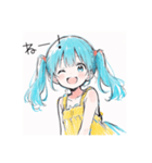 ツインテールの双子ここのあ#2（個別スタンプ：15）