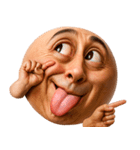 顔文字くん 9 (写実バージョン)（個別スタンプ：1）