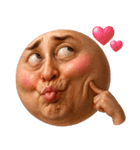顔文字くん 9 (写実バージョン)（個別スタンプ：4）