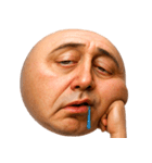 顔文字くん 9 (写実バージョン)（個別スタンプ：9）