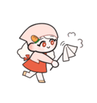 うさぎ風少女 いま何してる？（個別スタンプ：11）