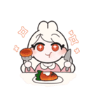 うさぎ風少女 いま何してる？（個別スタンプ：12）
