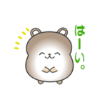 nobobi 真面目そうな くまくん（個別スタンプ：1）