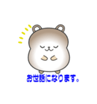 nobobi 真面目そうな くまくん（個別スタンプ：7）