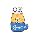 茶トラ猫の飛び出すスタンプ(やや秋)（個別スタンプ：4）