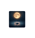白鳥と満月の夢 Swan ＆ Full Moon Dream（個別スタンプ：7）