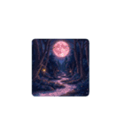 白鳥と満月の夢 Swan ＆ Full Moon Dream（個別スタンプ：8）