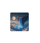 白鳥と満月の夢 Swan ＆ Full Moon Dream（個別スタンプ：11）