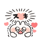 ハートがいっぱい うさぎときどきにんじん（個別スタンプ：5）