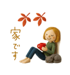mottoのおとな女子ドール♡秋色カラー（個別スタンプ：5）