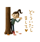mottoのおとな女子ドール♡秋色カラー（個別スタンプ：25）