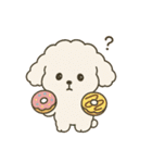 ふわもこトイプードル ゆるタッチ（個別スタンプ：16）