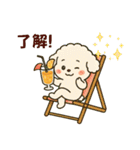 ふわもこトイプードル ゆるタッチ（個別スタンプ：26）
